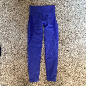 Nvgtn contour leggings. Slight discoloration on back area. Electric blue color